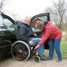 Transporting wheelchair Carony